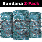 Personalised NAIDOC Week 50 Years Deadly Always Neck Gaiter Teal Aboriginal Artwork Dot Painting