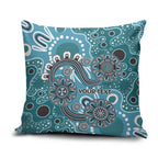 Personalised NAIDOC Week 50 Years Deadly Always Pillow Cover Teal Aboriginal Artwork Dot Painting