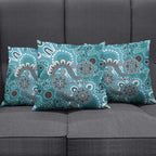 Personalised NAIDOC Week 50 Years Deadly Always Pillow Cover Teal Aboriginal Artwork Dot Painting