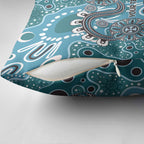 Personalised NAIDOC Week 50 Years Deadly Always Pillow Cover Teal Aboriginal Artwork Dot Painting