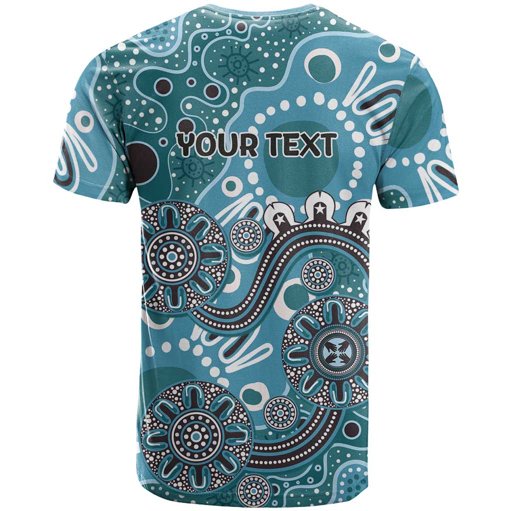 Personalised NAIDOC Week 50 Years Deadly Always T Shirt Teal Aboriginal Artwork Dot Painting