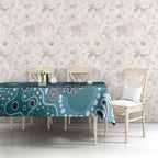 Personalised NAIDOC Week 50 Years Deadly Always Tablecloth Teal Aboriginal Artwork Dot Painting