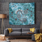 Personalised NAIDOC Week 50 Years Deadly Always Tapestry Teal Aboriginal Artwork Dot Painting