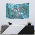 Personalised NAIDOC Week 50 Years Deadly Always Tapestry Teal Aboriginal Artwork Dot Painting