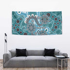 Personalised NAIDOC Week 50 Years Deadly Always Tapestry Teal Aboriginal Artwork Dot Painting
