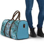 Personalised NAIDOC Week 50 Years Deadly Always Travel Bag Teal Aboriginal Artwork Dot Painting