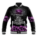 ANZAC Day Remembrance Baseball Jacket Purple Poppy We Will Remember Them