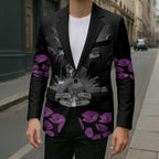 ANZAC Day Remembrance Blazer Purple Poppy We Will Remember Them