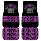 ANZAC Day Remembrance Car Mats Purple Poppy We Will Remember Them