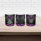 ANZAC Day Remembrance Ceramic Mug Purple Poppy We Will Remember Them