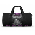 ANZAC Day Remembrance Duffle Bag Purple Poppy We Will Remember Them