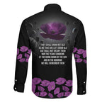 ANZAC Day Remembrance Family Matching Mermaid Dress and Hawaiian Shirt Purple Poppy We Will Remember Them