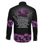 ANZAC Day Remembrance Family Matching Tank Maxi Dress and Hawaiian Shirt Purple Poppy We Will Remember Them