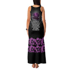 ANZAC Day Remembrance Family Matching Tank Maxi Dress and Hawaiian Shirt Purple Poppy We Will Remember Them