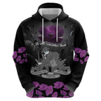 ANZAC Day Remembrance Hoodie Purple Poppy We Will Remember Them