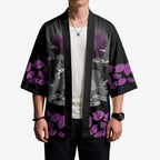 ANZAC Day Remembrance Kimono Purple Poppy We Will Remember Them