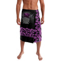 ANZAC Day Remembrance Lavalava Purple Poppy We Will Remember Them