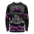 ANZAC Day Remembrance Long Sleeve Shirt Purple Poppy We Will Remember Them