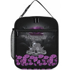 ANZAC Day Remembrance Lunch Bag Purple Poppy We Will Remember Them