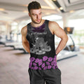 ANZAC Day Remembrance Men Tank Top Purple Poppy We Will Remember Them