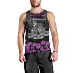 ANZAC Day Remembrance Men Tank Top Purple Poppy We Will Remember Them