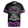 ANZAC Day Remembrance Rugby Jersey Purple Poppy We Will Remember Them