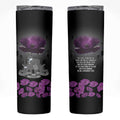 ANZAC Day Remembrance Skinny Tumbler Purple Poppy We Will Remember Them