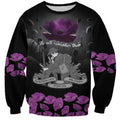 ANZAC Day Remembrance Sweatshirt Purple Poppy We Will Remember Them