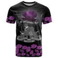 ANZAC Day Remembrance T Shirt Purple Poppy We Will Remember Them