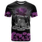 ANZAC Day Remembrance T Shirt Purple Poppy We Will Remember Them