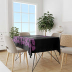 ANZAC Day Remembrance Tablecloth Purple Poppy We Will Remember Them