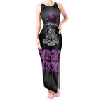 ANZAC Day Remembrance Tank Maxi Dress Purple Poppy We Will Remember Them