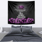 ANZAC Day Remembrance Tapestry Purple Poppy We Will Remember Them