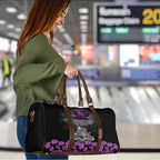 ANZAC Day Remembrance Travel Bag Purple Poppy We Will Remember Them