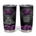 ANZAC Day Remembrance Tumbler Cup Purple Poppy We Will Remember Them