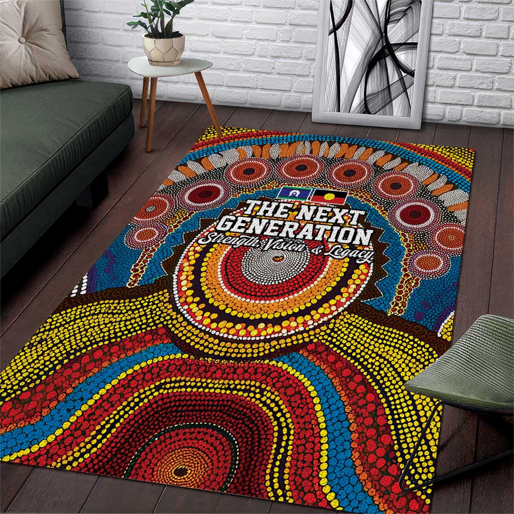 A Bright Future NAIDOC 2025 Area Rug Aboriginal Indigenous Art