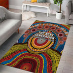 A Bright Future NAIDOC 2025 Area Rug Aboriginal Indigenous Art