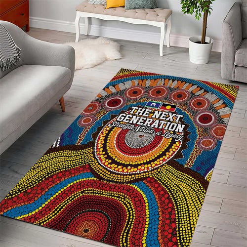 A Bright Future NAIDOC 2025 Area Rug Aboriginal Indigenous Art