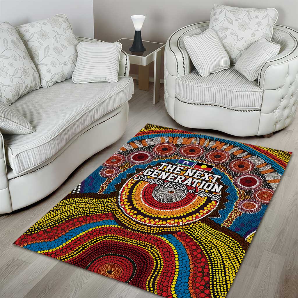 A Bright Future NAIDOC 2025 Area Rug Aboriginal Indigenous Art