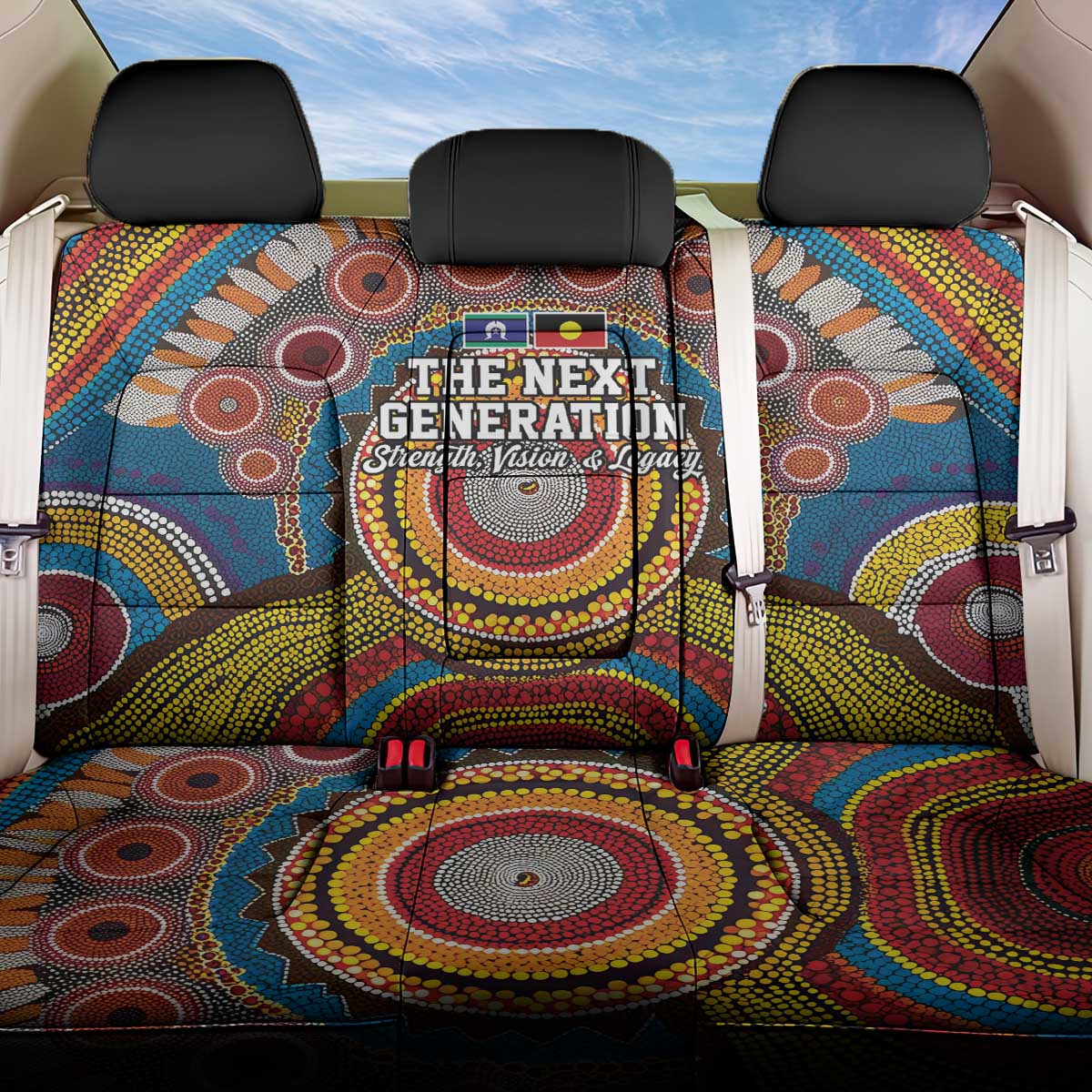 A Bright Future NAIDOC 2025 Back Car Seat Cover Aboriginal Indigenous Art