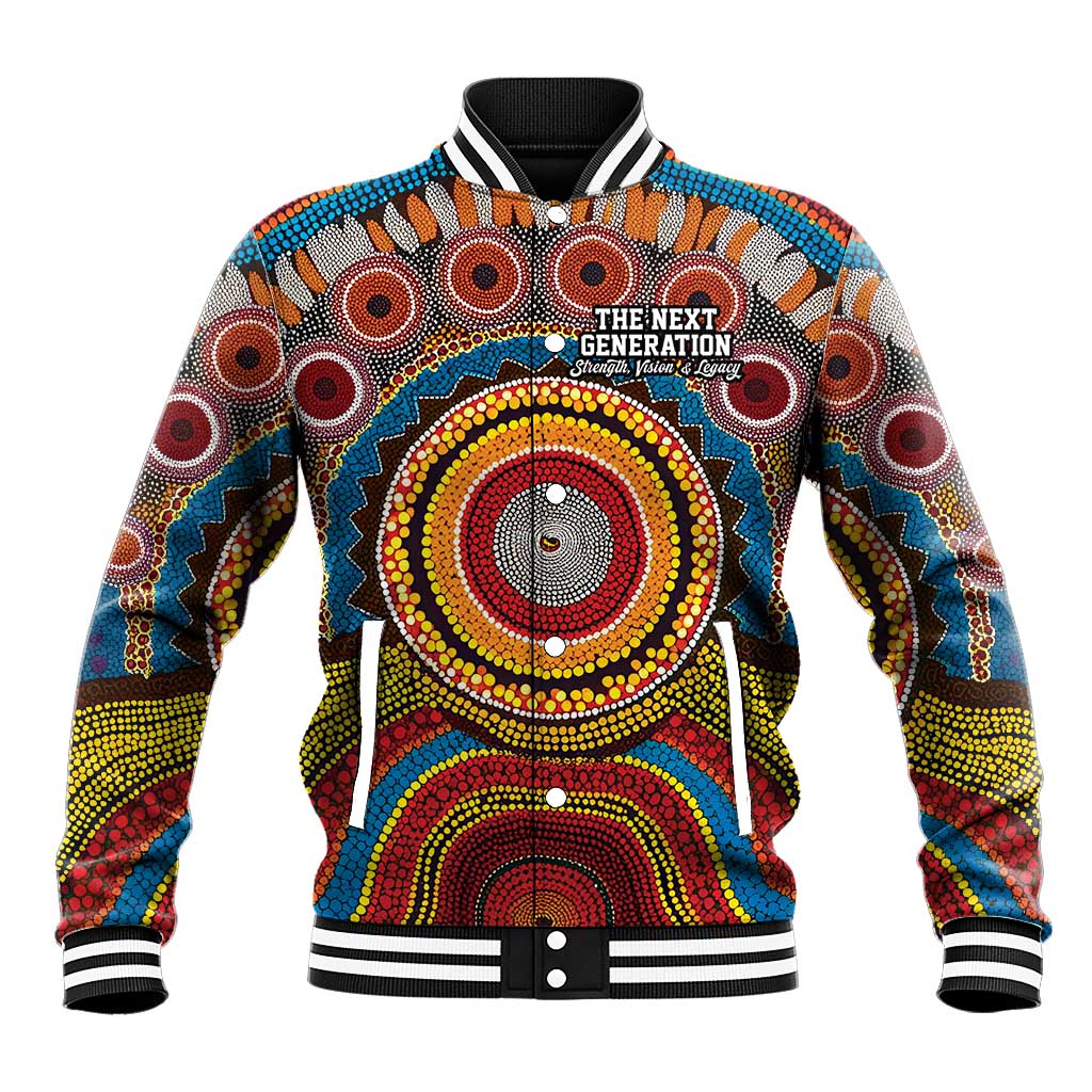 A Bright Future NAIDOC 2025 Baseball Jacket Aboriginal Indigenous Art