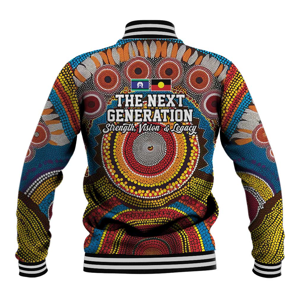 A Bright Future NAIDOC 2025 Baseball Jacket Aboriginal Indigenous Art