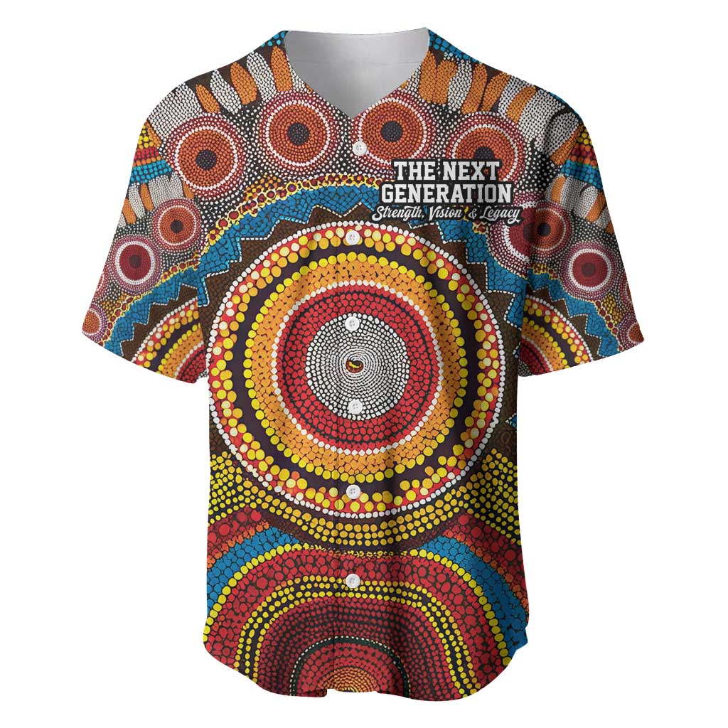 A Bright Future NAIDOC 2025 Baseball Jersey Aboriginal Indigenous Art