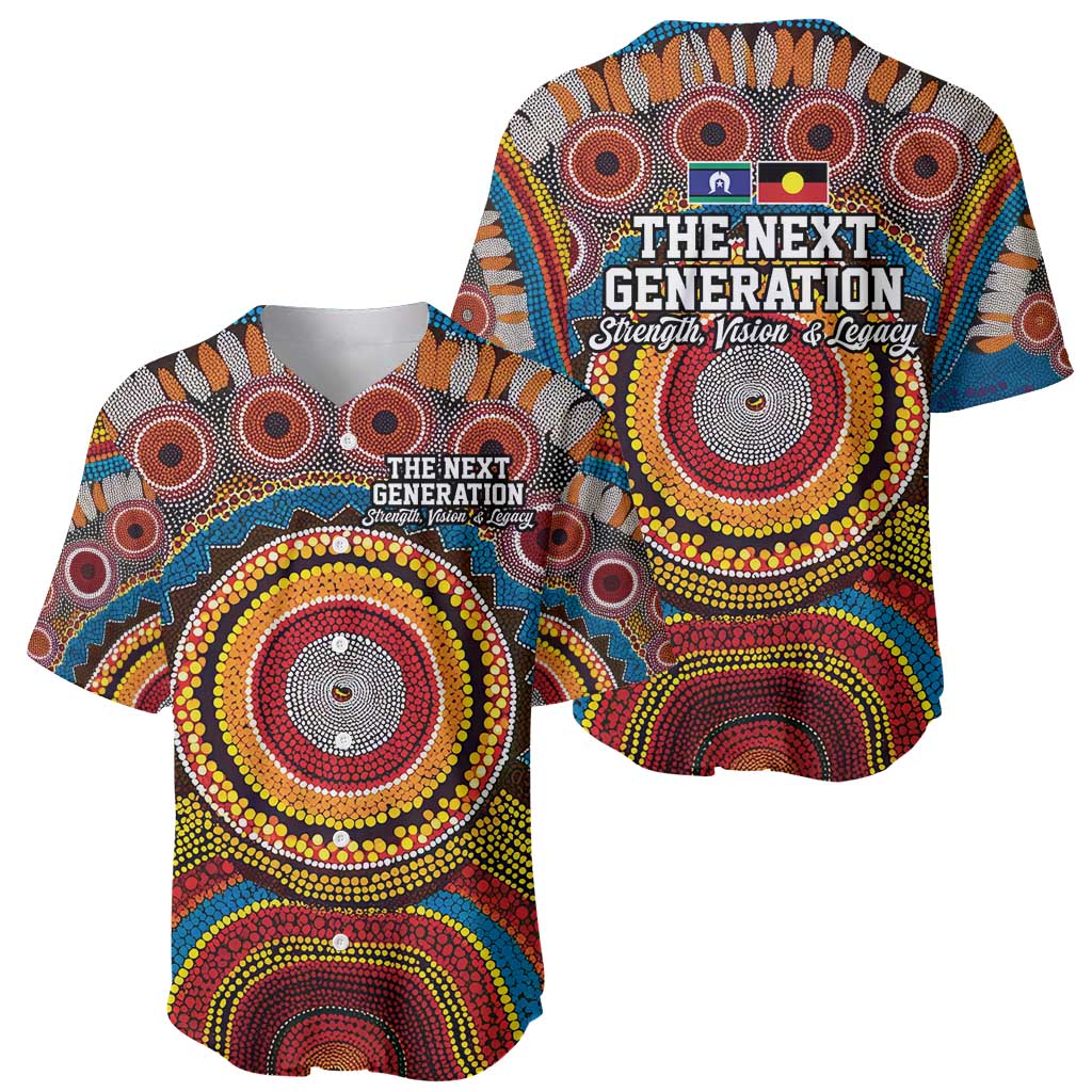 A Bright Future NAIDOC 2025 Baseball Jersey Aboriginal Indigenous Art
