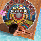 A Bright Future NAIDOC 2025 Beach Blanket Aboriginal Indigenous Art