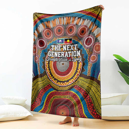 A Bright Future NAIDOC 2025 Blanket Aboriginal Indigenous Art