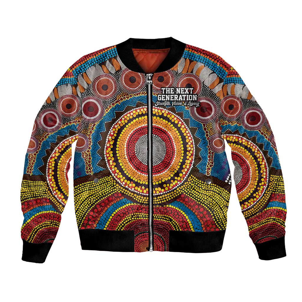 A Bright Future NAIDOC 2025 Bomber Jacket Aboriginal Indigenous Art