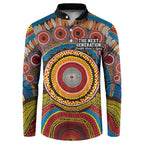 A Bright Future NAIDOC 2025 Button Sweatshirt Aboriginal Indigenous Art