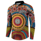 A Bright Future NAIDOC 2025 Button Sweatshirt Aboriginal Indigenous Art