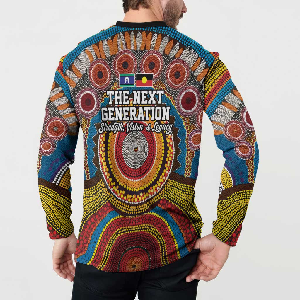A Bright Future NAIDOC 2025 Button Sweatshirt Aboriginal Indigenous Art